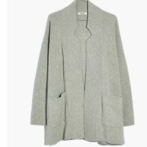 Madewell Spencer Sweater-Coat Gray Sz XS
